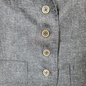 Womens Isaac Mizrahi blazer linen blend size 4 good condition